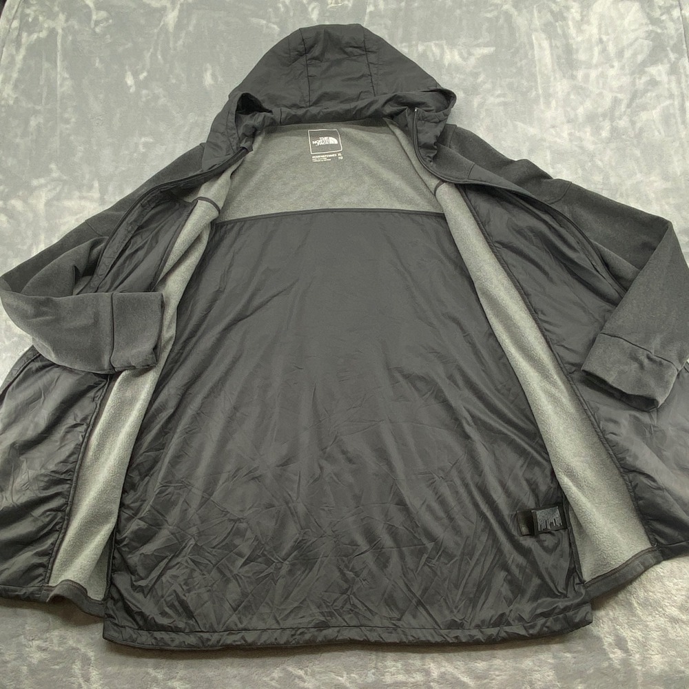 The North Face Womens XL Motivation Hybrid Long Jacket Hooded Grey**FLAW - Picture 10 of 12
